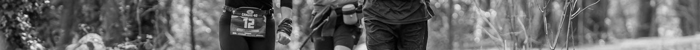 Running with a knee support sleeve
