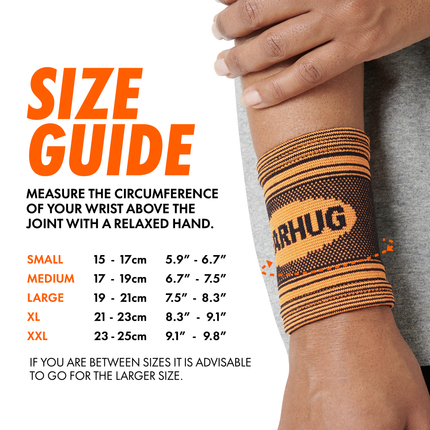 Pair of Wrist Compression Support Sleeves For Arthritic & Sports Pain Relief