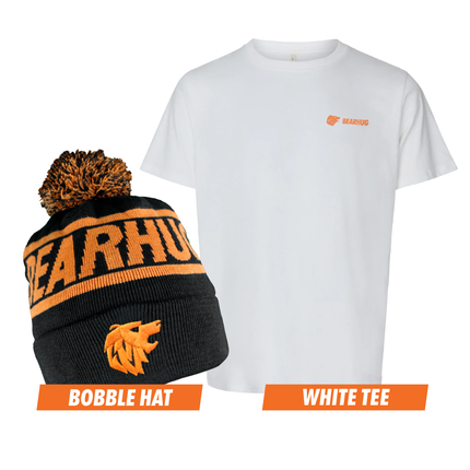 Tee (White) & Bobble Christmas Bundle