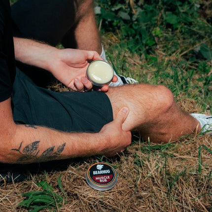 Bearhug Muscle Rub 60g tin nourishing balm with ginger and star anise