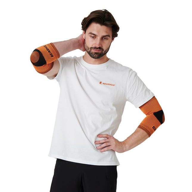 Pair of Elbow Compression Support Sleeves For Tennis Elbow Recovery