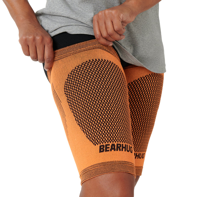 Pair of Thigh Compression Support Sleeves For Hamstring & Leg Pain Recovery & Support