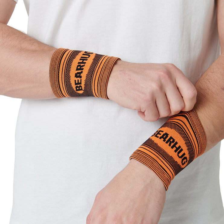 Pair of Wrist Compression Support Sleeves For Arthritic & Sports Pain Relief