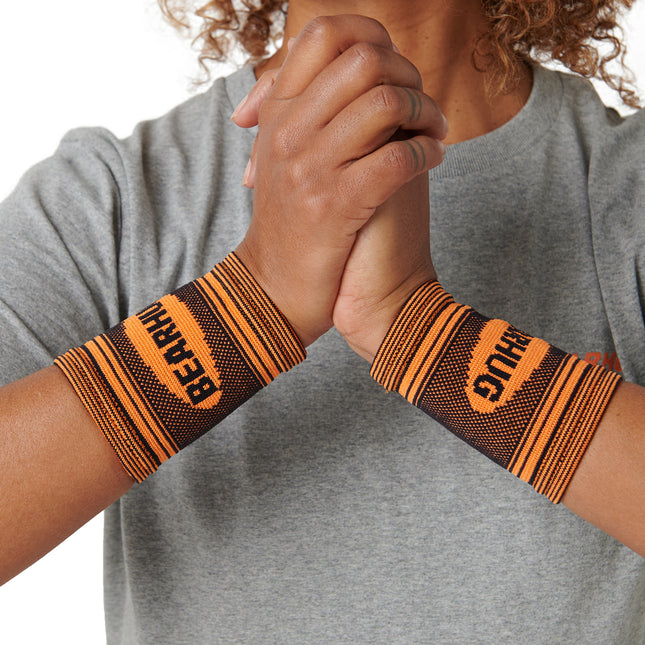 Pair of Wrist Compression Support Sleeves For Arthritic & Sports Pain Relief