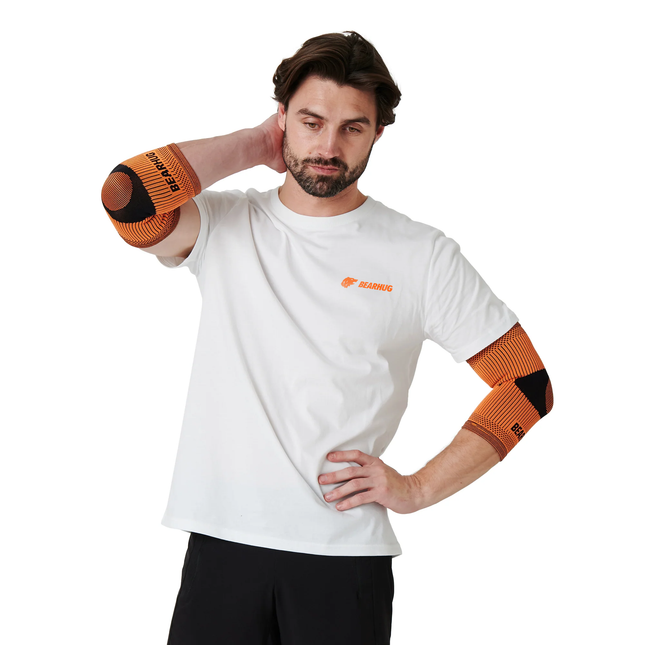 Pair of Elbow Compression Support Sleeves For Tennis Elbow Recovery