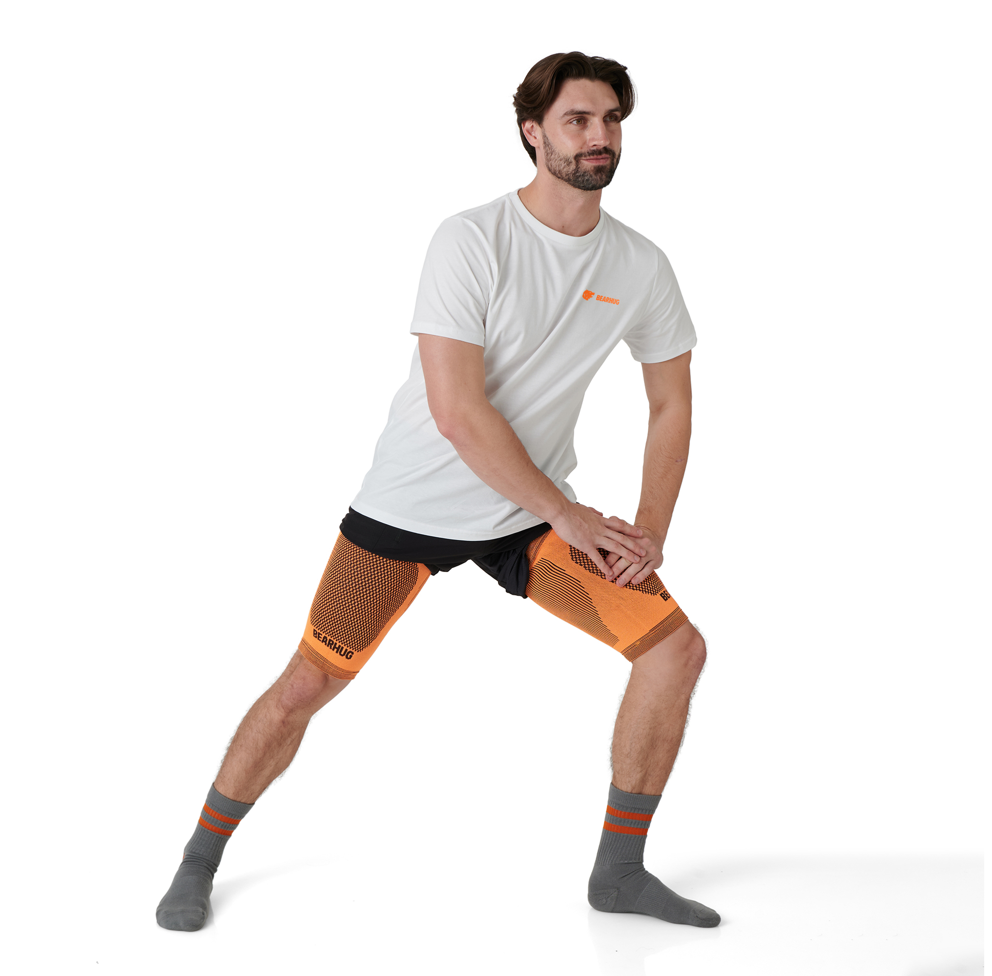 Bamboo Thigh Support Hamstring Compression Sleeve Bearhug