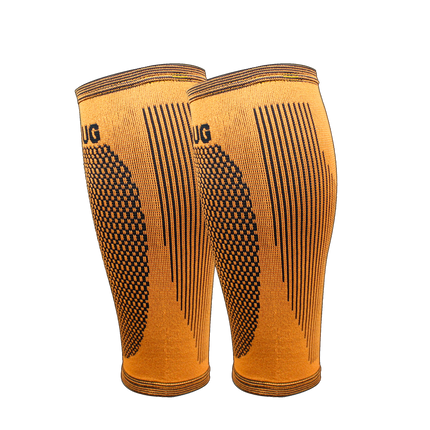 Pair of Calf Compression Support Sleeves For Shin Splint Pain Relief