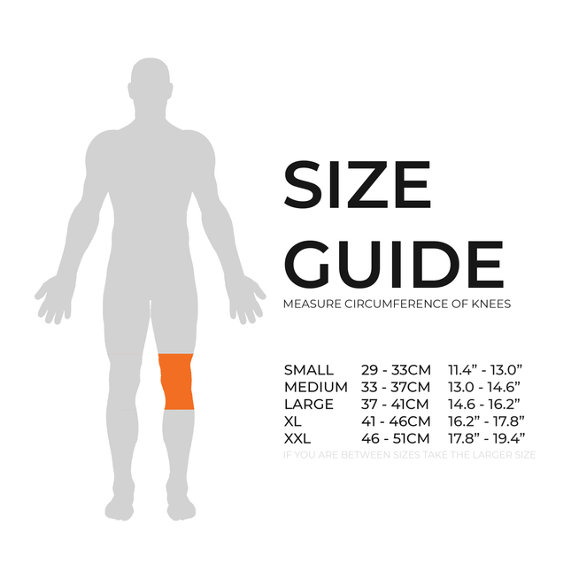 size guide for Knee Compression Support Sleeve For Arthritic Relief & Pain Recovery-Support-Bearhug